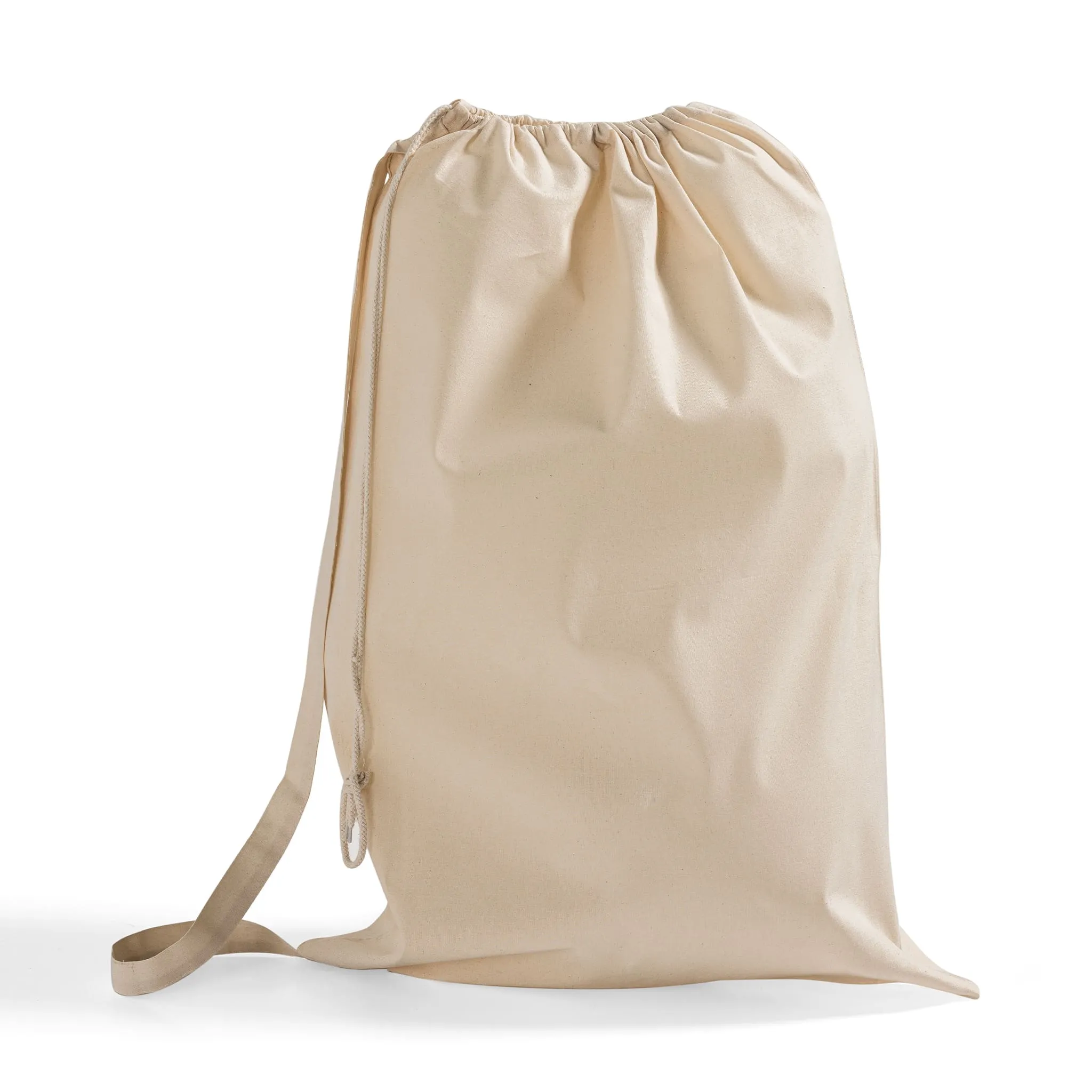 Premium Cotton Laundry Bags W/Shoulder Strap (Small-Medium-Large)