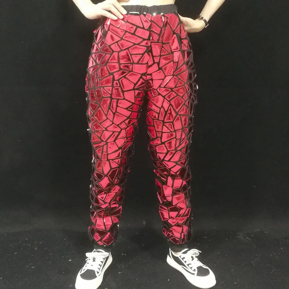 PrismBurst Laser Sequined Stage Trousers