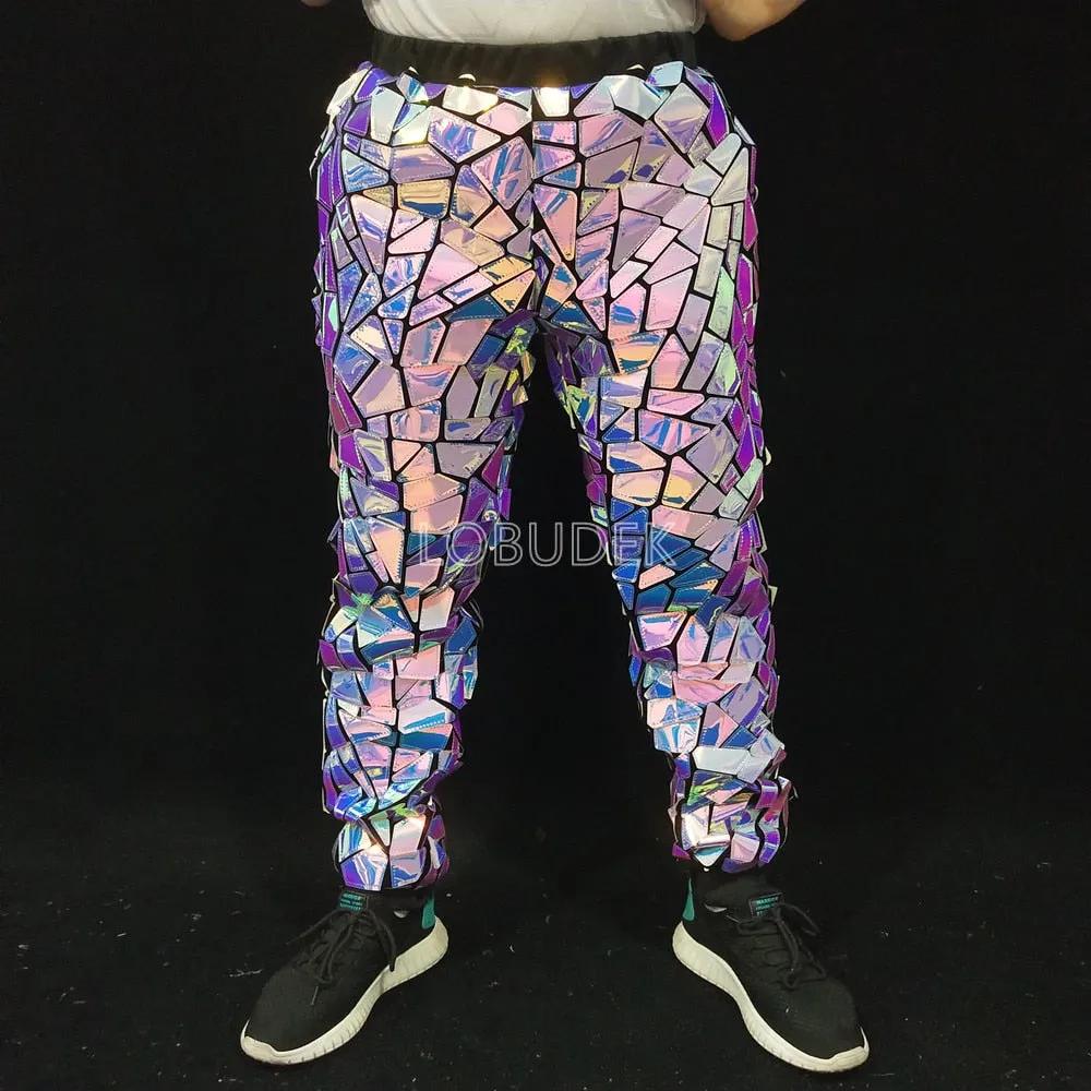 PrismBurst Laser Sequined Stage Trousers