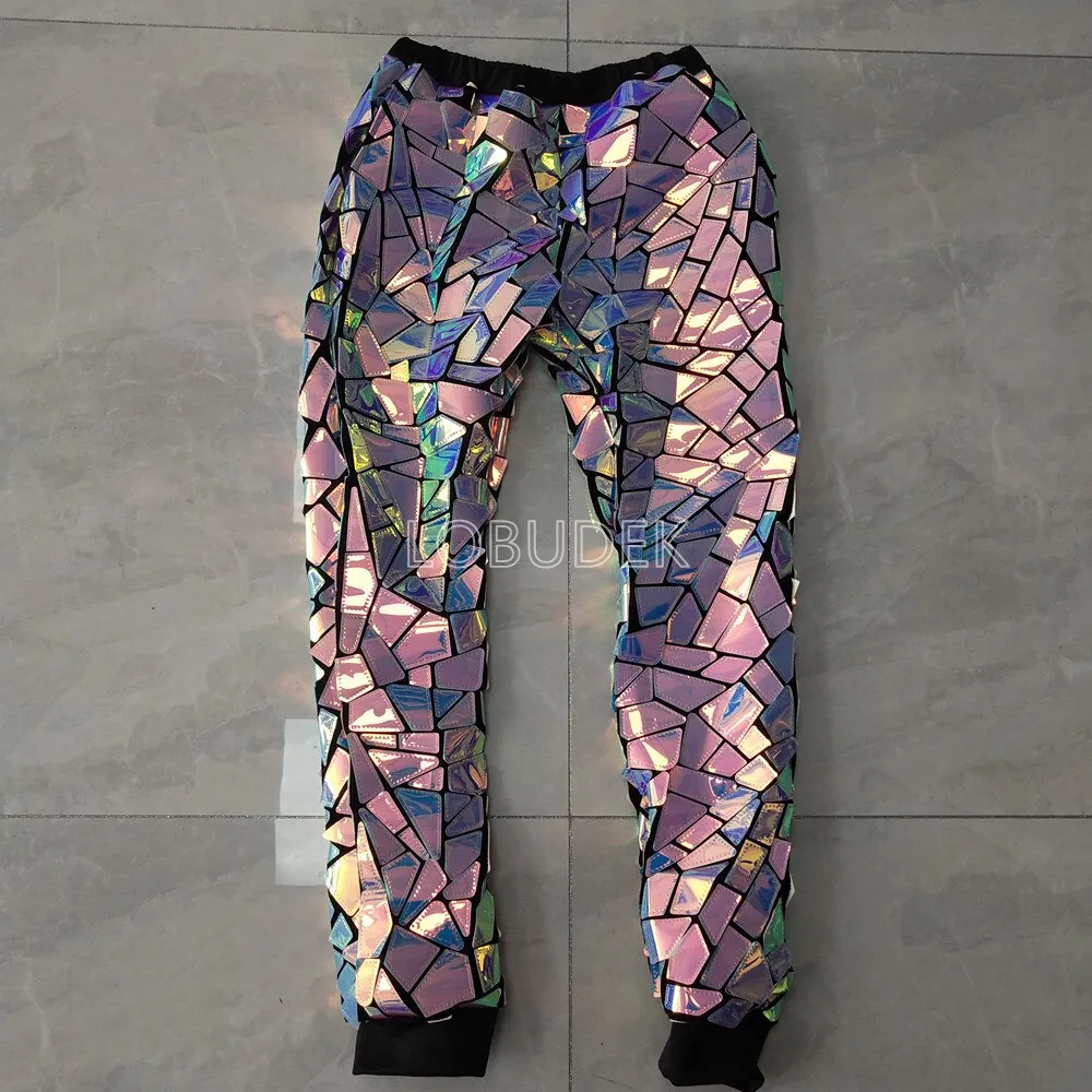 PrismBurst Laser Sequined Stage Trousers