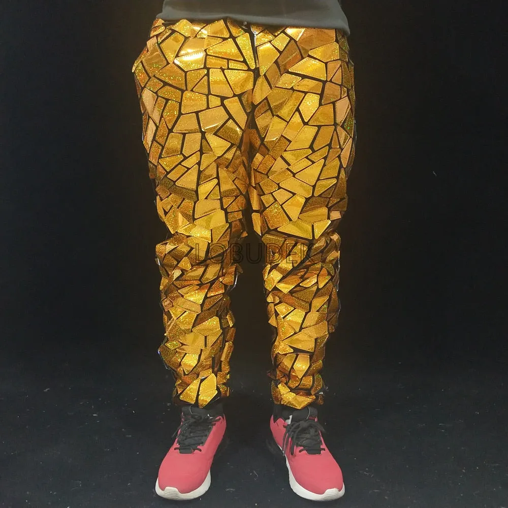 PrismBurst Laser Sequined Stage Trousers