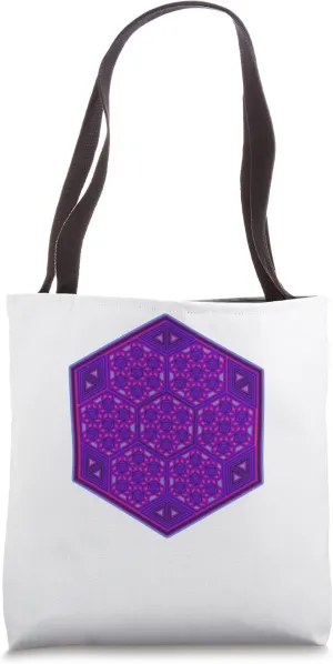 Psy Trance Goa Yoga Mandala Geometry Pattern Festival Wear Tote Bag