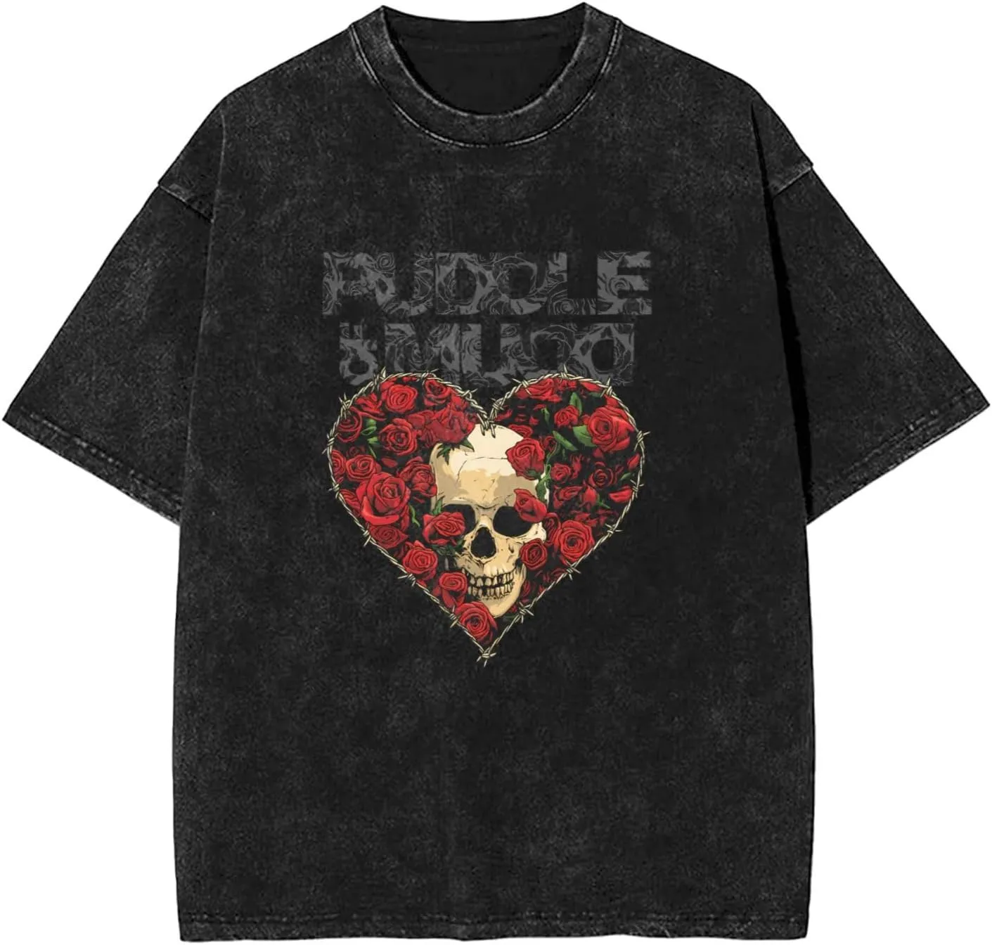 Puddle Rock of Band Mudd Vintage Oversized T-Shirts Graphic Tees Washed Streetwear Shirt Cotton Tops Unisex