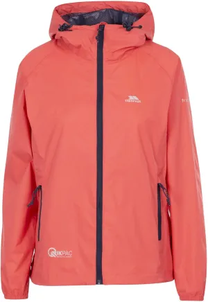 Qikpac Womens Packaway Waterproof Jacket Lightweight Hooded Raincoat