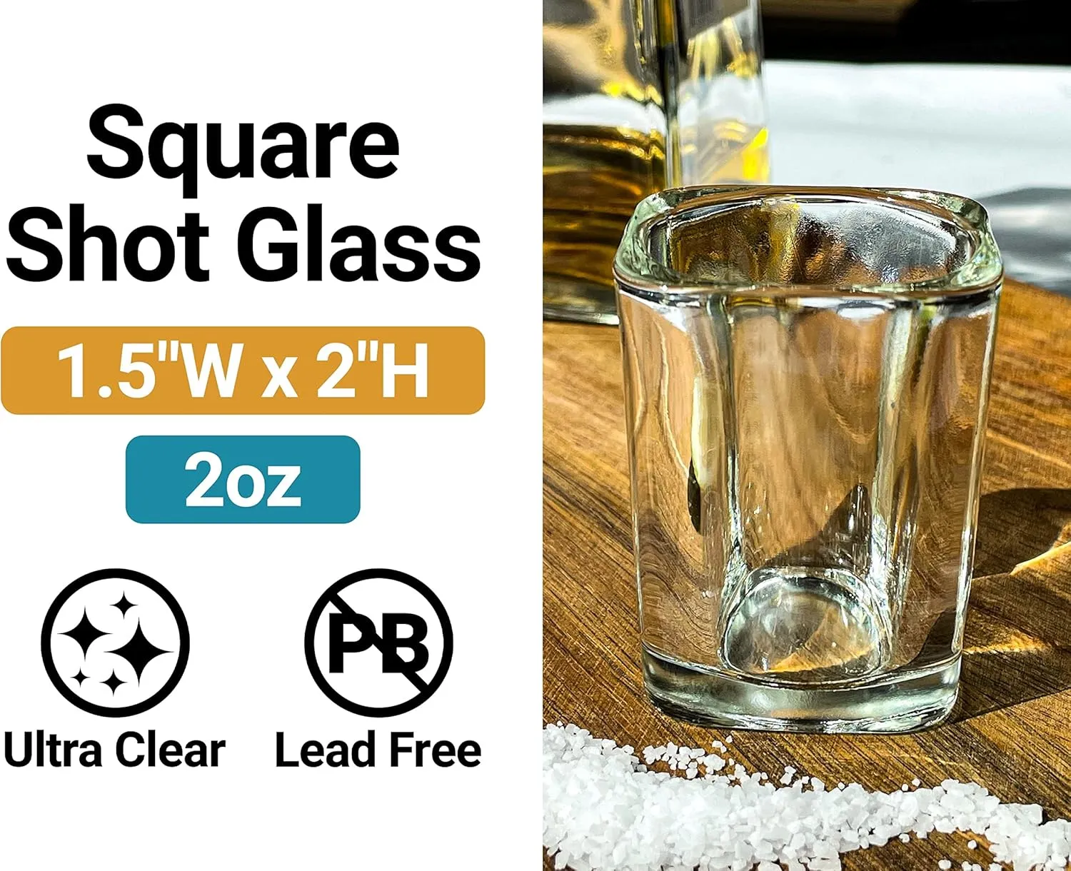 R and R Imports Christopher Newport Captains 2 Ounce Shot Glass Square Green Base Officially Licensed Collegiate Product 4-Pack