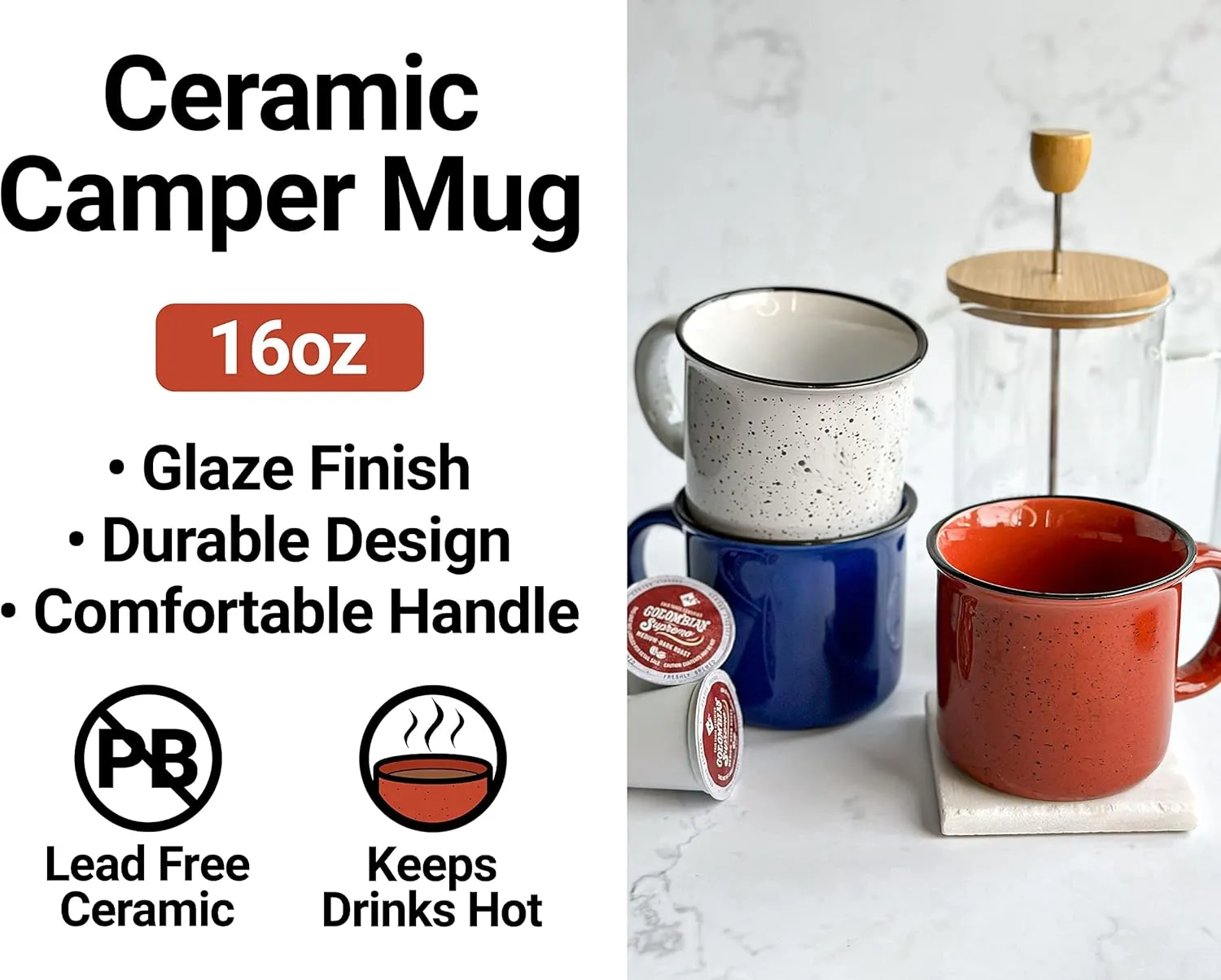 R and R Imports University of Denver Pioneers 16 oz Red Ceramic Camping Mug Officially Licensed Collegiate Product Single