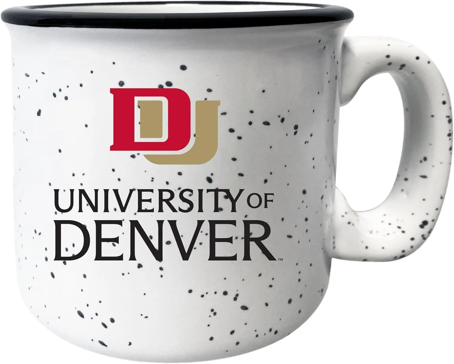 R and R Imports University of Denver Pioneers 16 oz White Ceramic Camping Mug Officially Licensed Collegiate Product Single