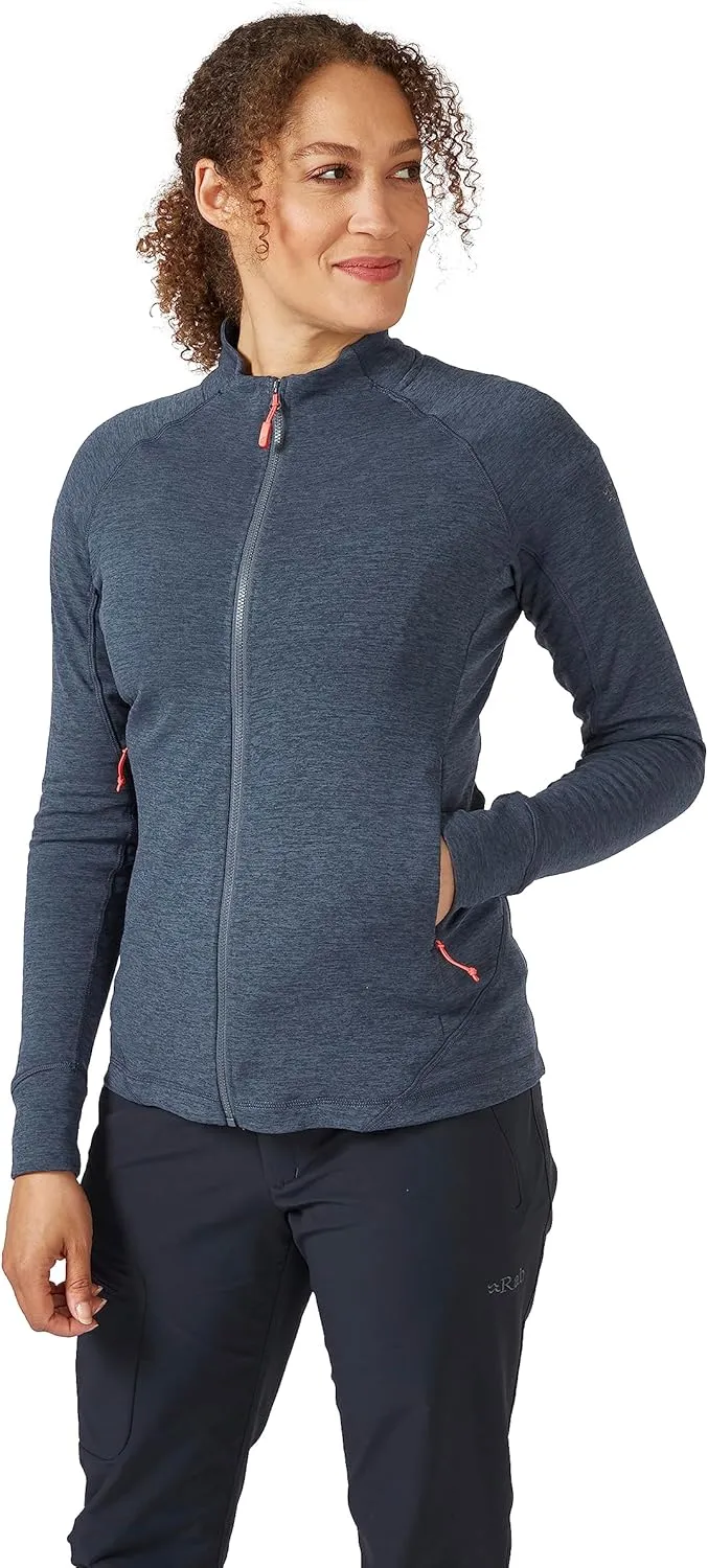 Rab Women's Nexus Stretch Fleece Jacket, Lightweight for Hiking, Climbing & Layering