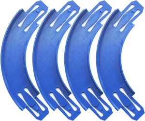 Racetrack Connectors Compatible with Hot Wheels,90 Degree Banked Turn,4 Packs，Upgrade Edition