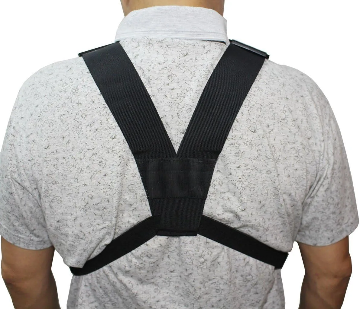 Radio Chest Harness Rig Bag Pocket Pack Holster Vest for Two Way Radio (Rescue Essentials) (Black)