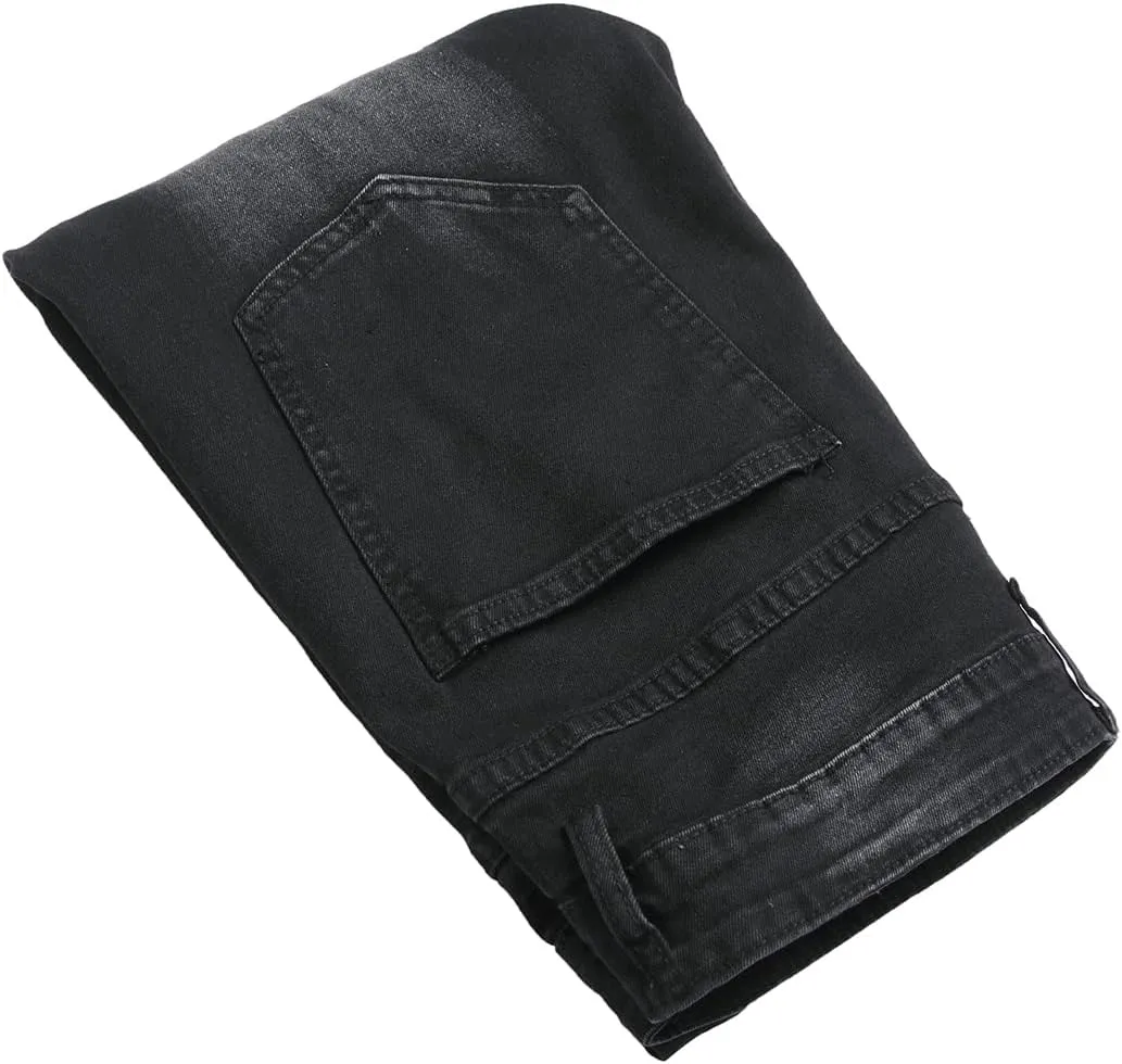 RANMCC Men's Baggy Jeans Loose Straight Fit Y2K Stretch Hip Hop Denim Casual Pants Jeans (Size 30-46)