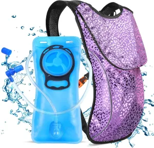 Rave Hydration Pack, Hydration Backpack with 2L Hydration Bladder, Festival Essential Water Backpack for Hiking, Running, Cycling, and Music Festivals