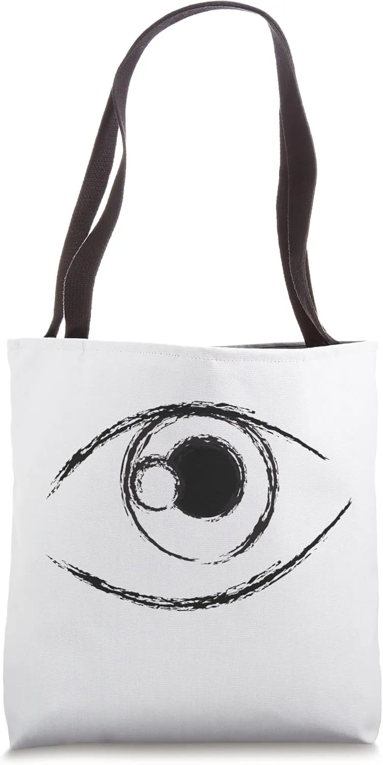 Retro Graffiti Artistic Eye Streetwear Hip Hop Urban Tote Bag