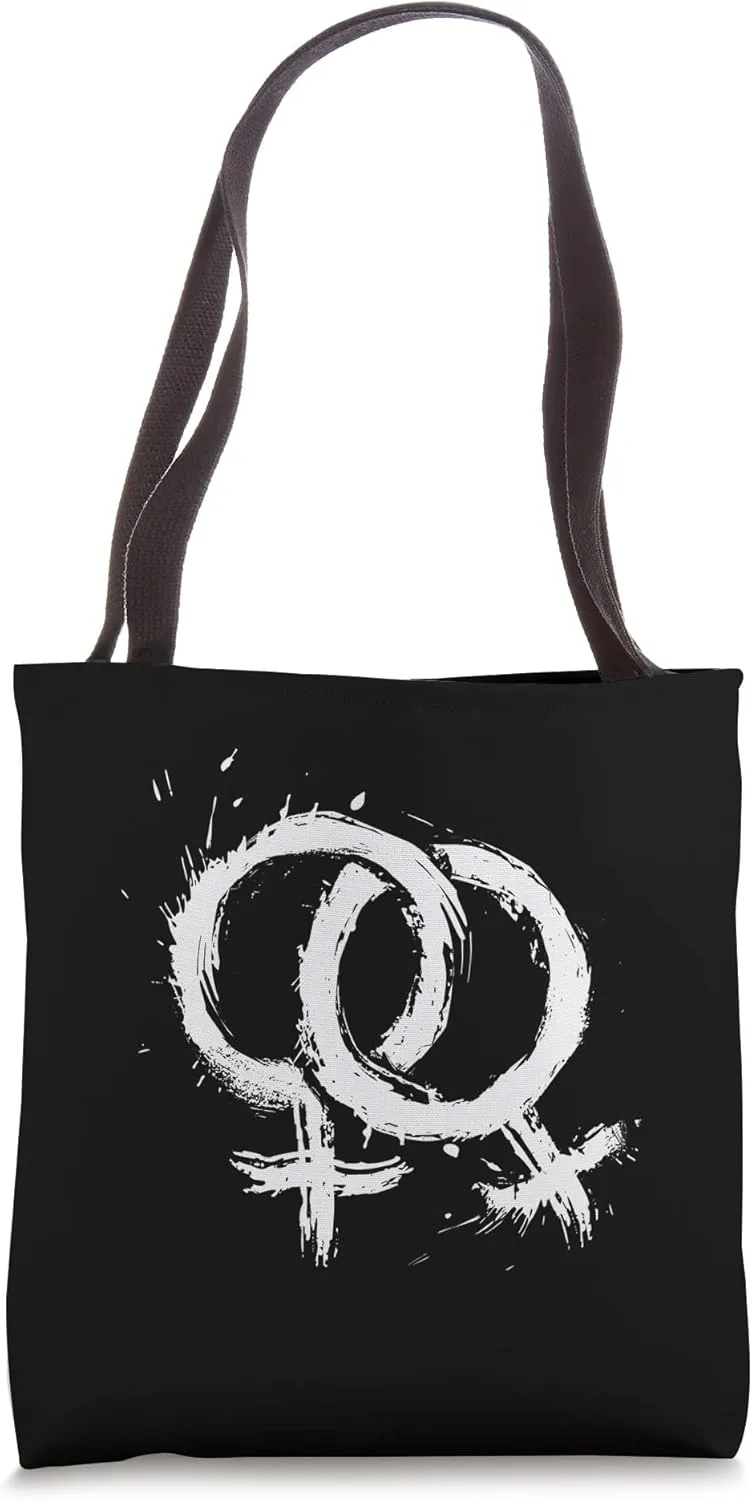 Retro LGBT Paint Drip Design Graffiti Streetwear Tote Bag