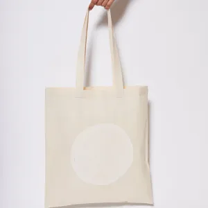 Reusable Calico Tote Bag - Chalk eclipse
