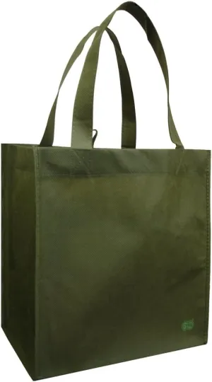 Reusable Grocery Tote Bag Olive 6 Pack