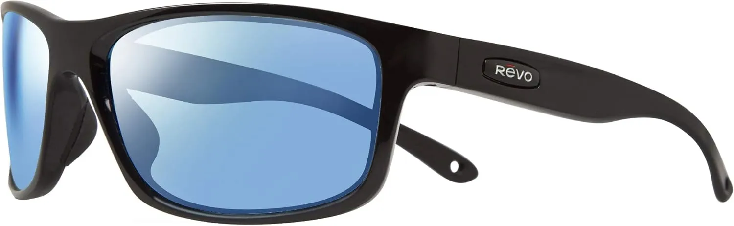 Revo Sunglasses Harness: Polarized Lens with Rectangle Sport Wrap Frame