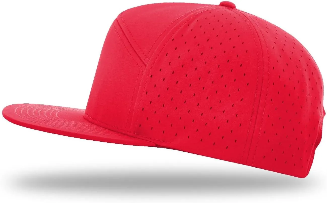 Richardson 169 Cannon 7-Panel Hi Profile & Laser Perforated w/Adjustable Snapback |Bulk Packs Available