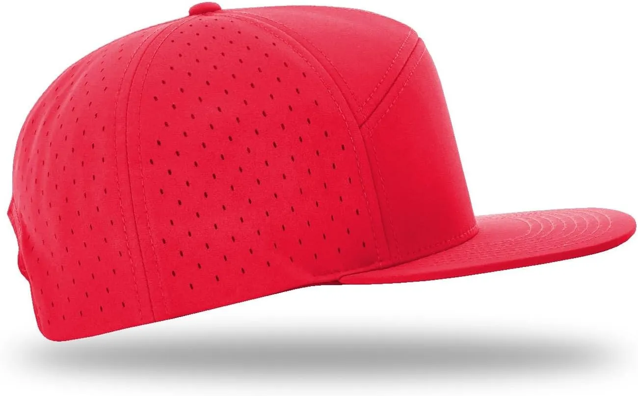 Richardson 169 Cannon 7-Panel Hi Profile & Laser Perforated w/Adjustable Snapback |Bulk Packs Available