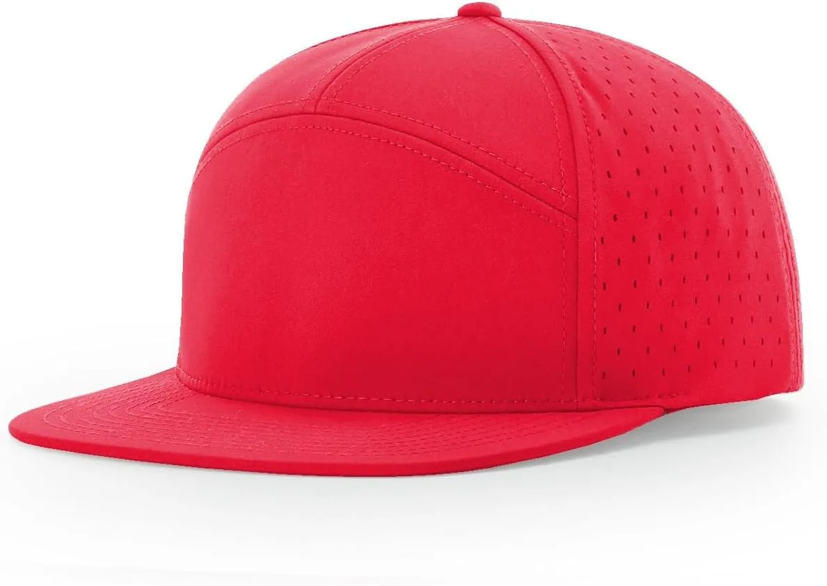 Richardson 169 Cannon 7-Panel Hi Profile & Laser Perforated w/Adjustable Snapback |Bulk Packs Available
