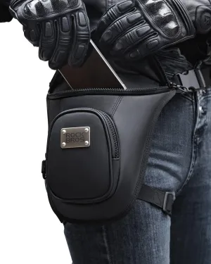 ROCKRBOS Motorcycle Thigh Bag Drop Leg Bag for Women Men with Leg Strap Removable Thigh Purse for Travel Hiking Climbing Outdoor