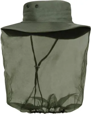 Rothco Adjustable Boonie Hat with Mosquito Netting - Fishing Hat with Bug Net Veil for Camping and More - Olive Drab
