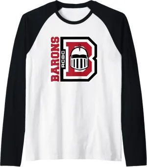 Rowan College at Burlington County Barons Icon Raglan Baseball Tee