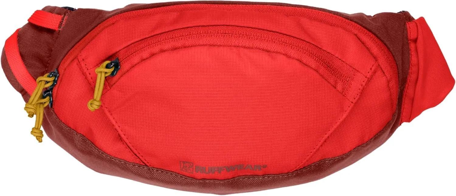 Ruffwear, Home Trail Hip Pack, Waist-Worn Gear Bag for Hiking & Camping with Dogs, Red Sumac