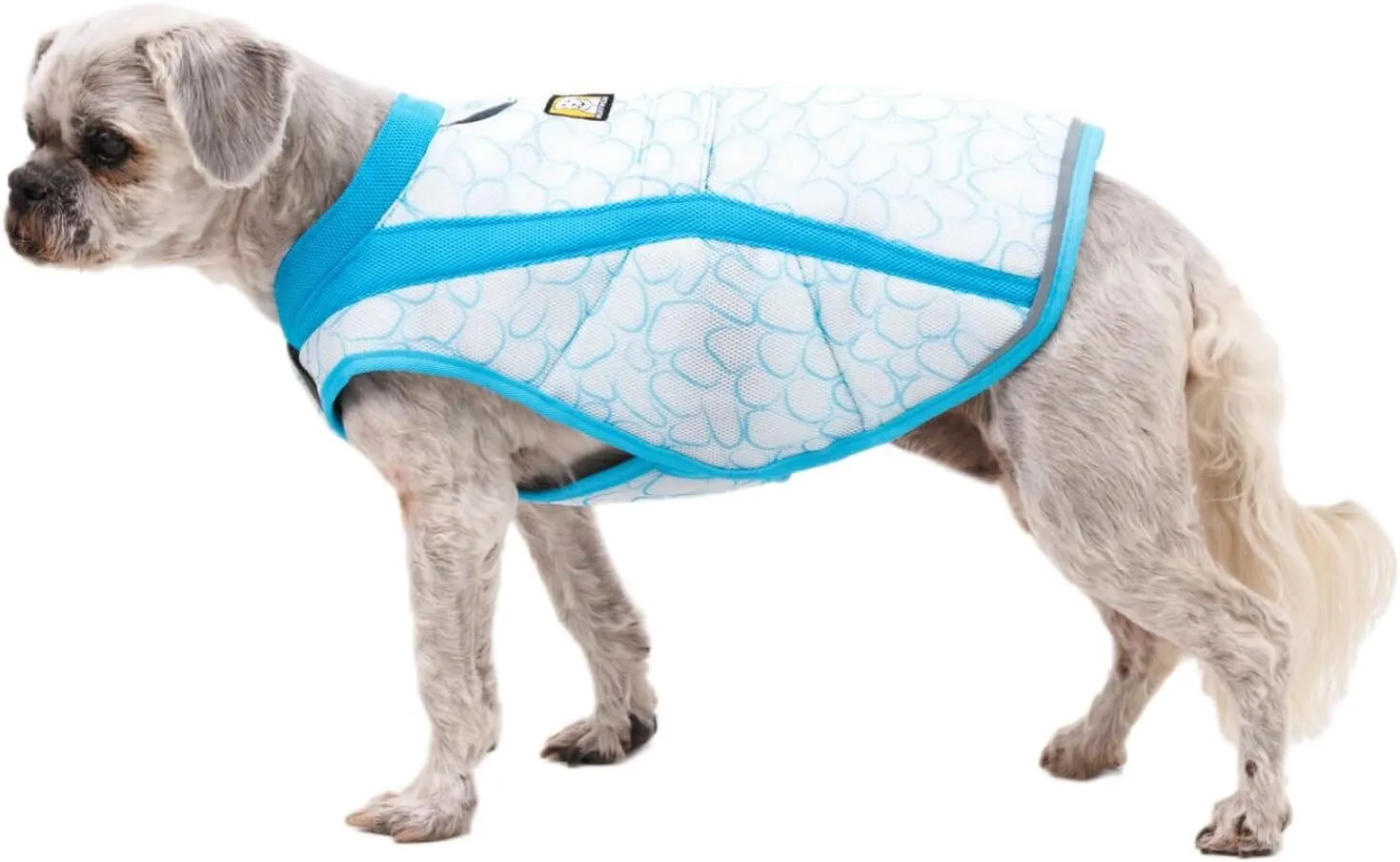 Ruffwear, Swamp Cooler Dog Vest, Evaporative Cooling for Hot Weather, Compatible with Most Harnesses, Biolumin Blue, Medium