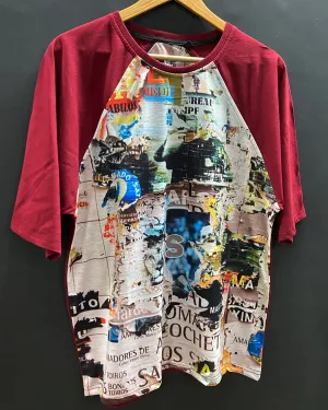 Ruined Magazines Oversized Raglan T-shirt