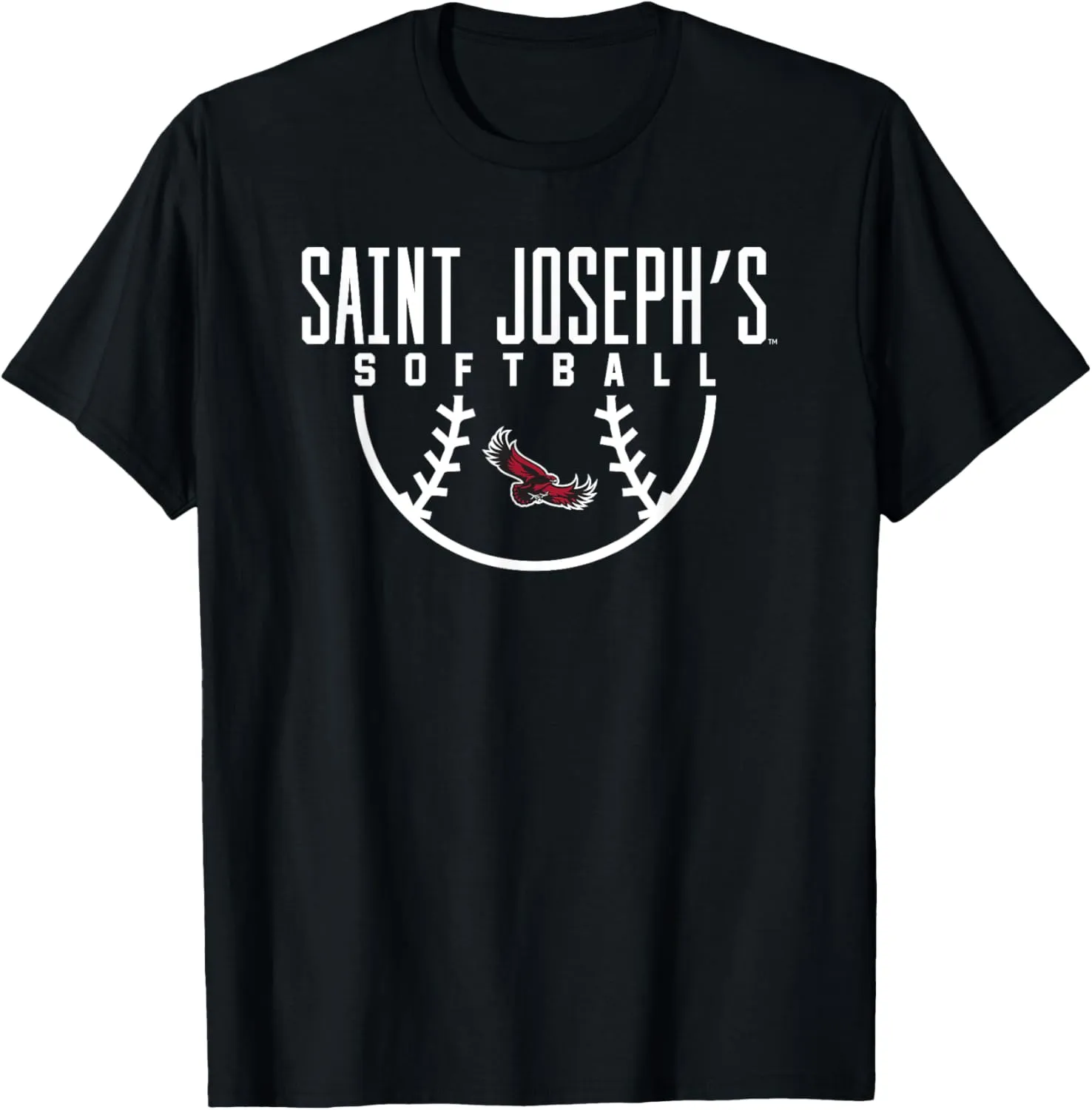 Saint Josephs University Hawks Softball Arch T-Shirt