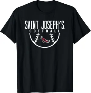 Saint Josephs University Hawks Softball Arch T-Shirt