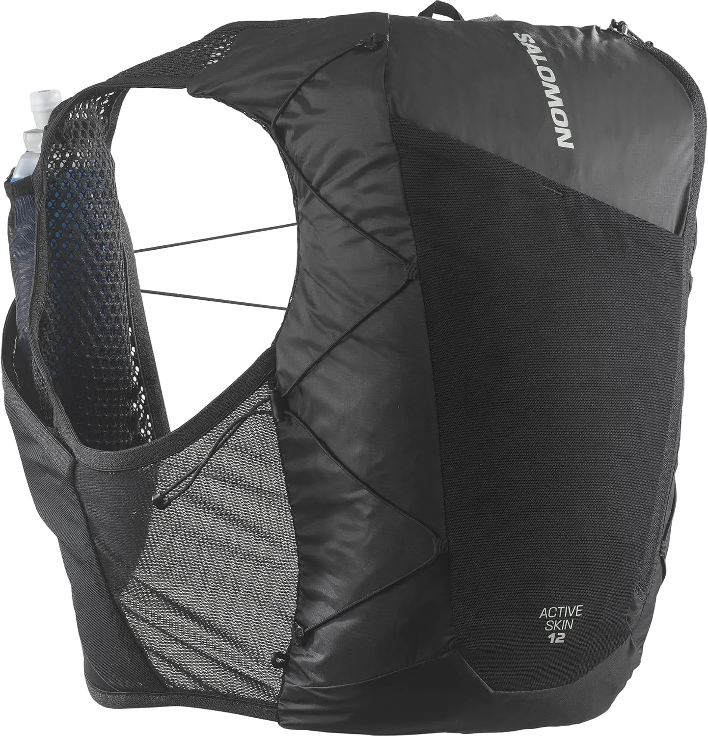 Salomon Unisex Active Skin 12, Hydration & Storage Vest with 500ml Flasks Included