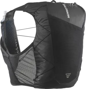 Salomon Unisex Active Skin 12, Hydration & Storage Vest with 500ml Flasks Included