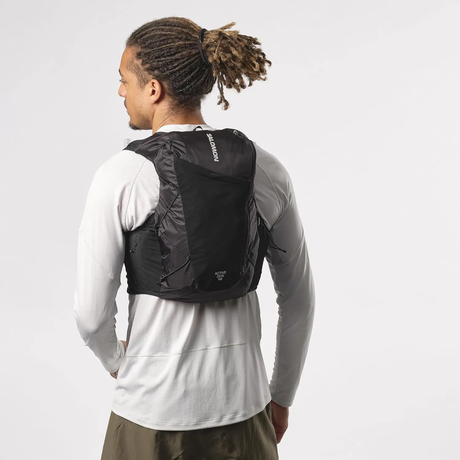 Salomon Unisex Active Skin 12, Hydration & Storage Vest with 500ml Flasks Included
