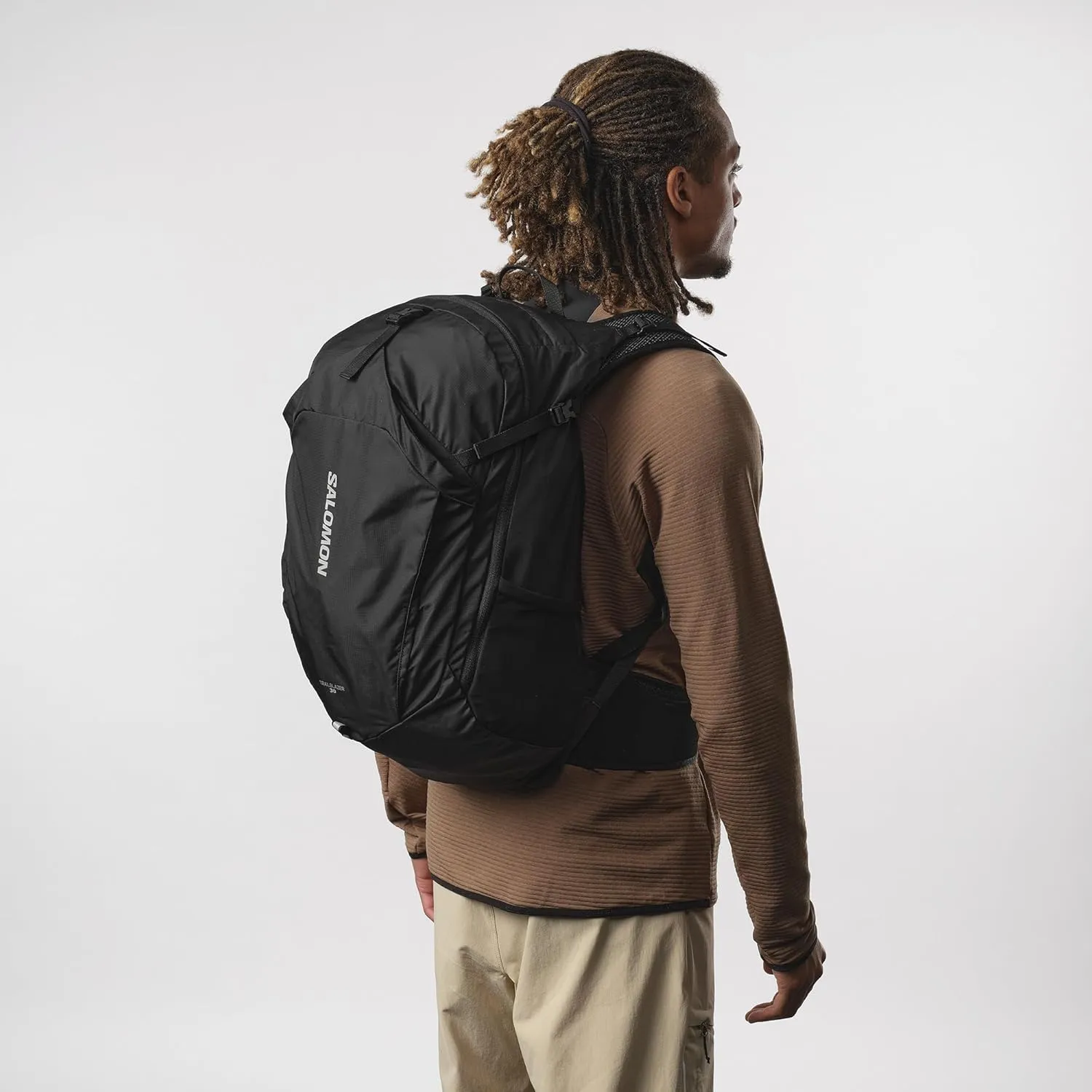 Salomon Unisex Trailblazer 30, Hiking & Trekking Backpack, 30-Liter - BLACK/ALLOY - NS