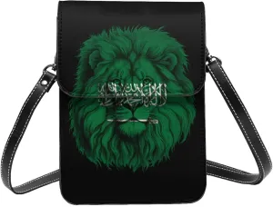 Saudi Arabia Saudi Arabian Lion Flag Small Crossbody Bag Is A Shoulder Bag Designed For Women And Girls Cell Phone Crossbody Wallet Purses With Card Slots Adjustable Strap