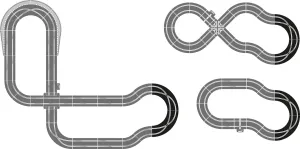 Scalextric Racing Curves Extension Pack 1:32 Slot Race Car Track Accessory C8193