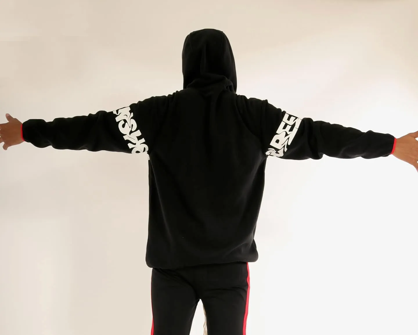 SCREENSHOT FLEECE HOODIE 3202 Mens Urban Streetwear Graffiti Embroidery Patch Fleece Pullover Hoodie Sweatshirt Top