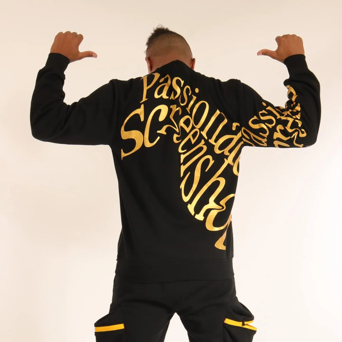 SCREENSHOT Mens Urban NYC Graffiti Hip Hop Fleece Pullover Active Fashion Crew Neck Sweatshirt Top