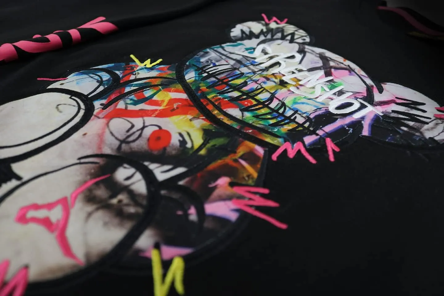 SCREENSHOT Mens Urban NYC Graffiti Hip Hop Fleece Pullover Active Fashion Crew Neck Sweatshirt Top