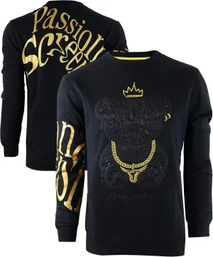 SCREENSHOT Mens Urban NYC Graffiti Hip Hop Fleece Pullover Active Fashion Crew Neck Sweatshirt Top