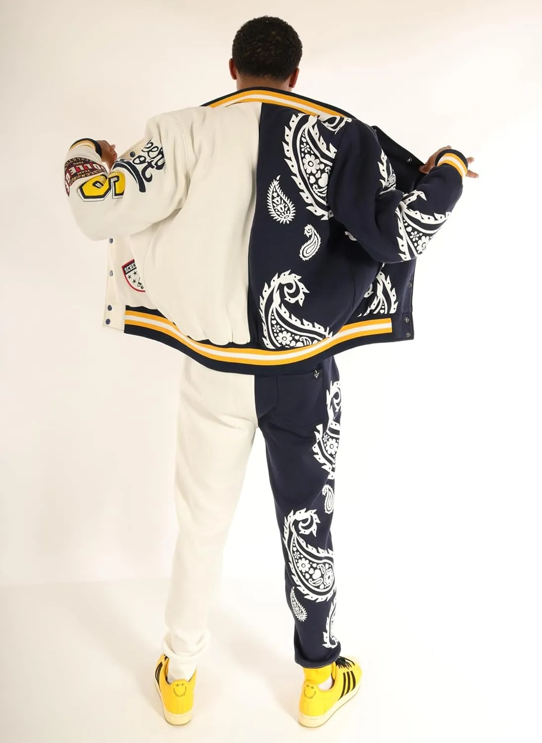 SCREENSHOT VARSITY JACKET 3202 Mens Streetwear Urban Padding Quilted Linning Heavy Fashion Jacket