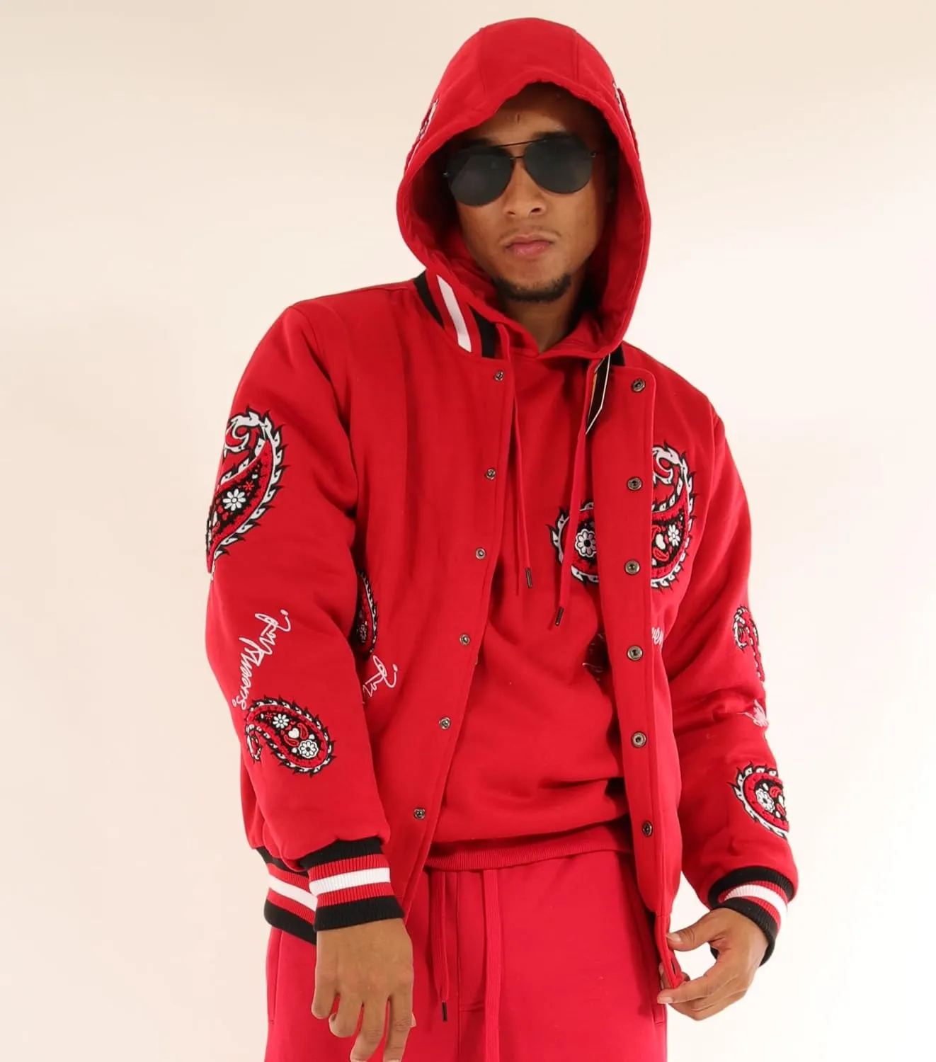 SCREENSHOT VARSITY JACKET 3202 Mens Streetwear Urban Padding Quilted Linning Heavy Fashion Jacket