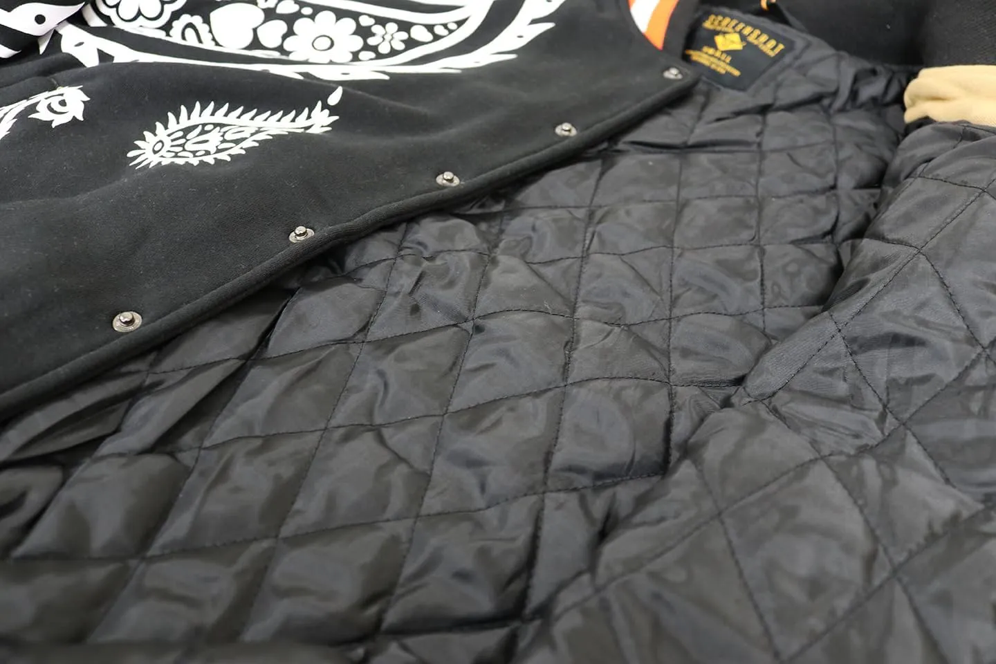 SCREENSHOT VARSITY JACKET 3202 Mens Streetwear Urban Padding Quilted Linning Heavy Fashion Jacket