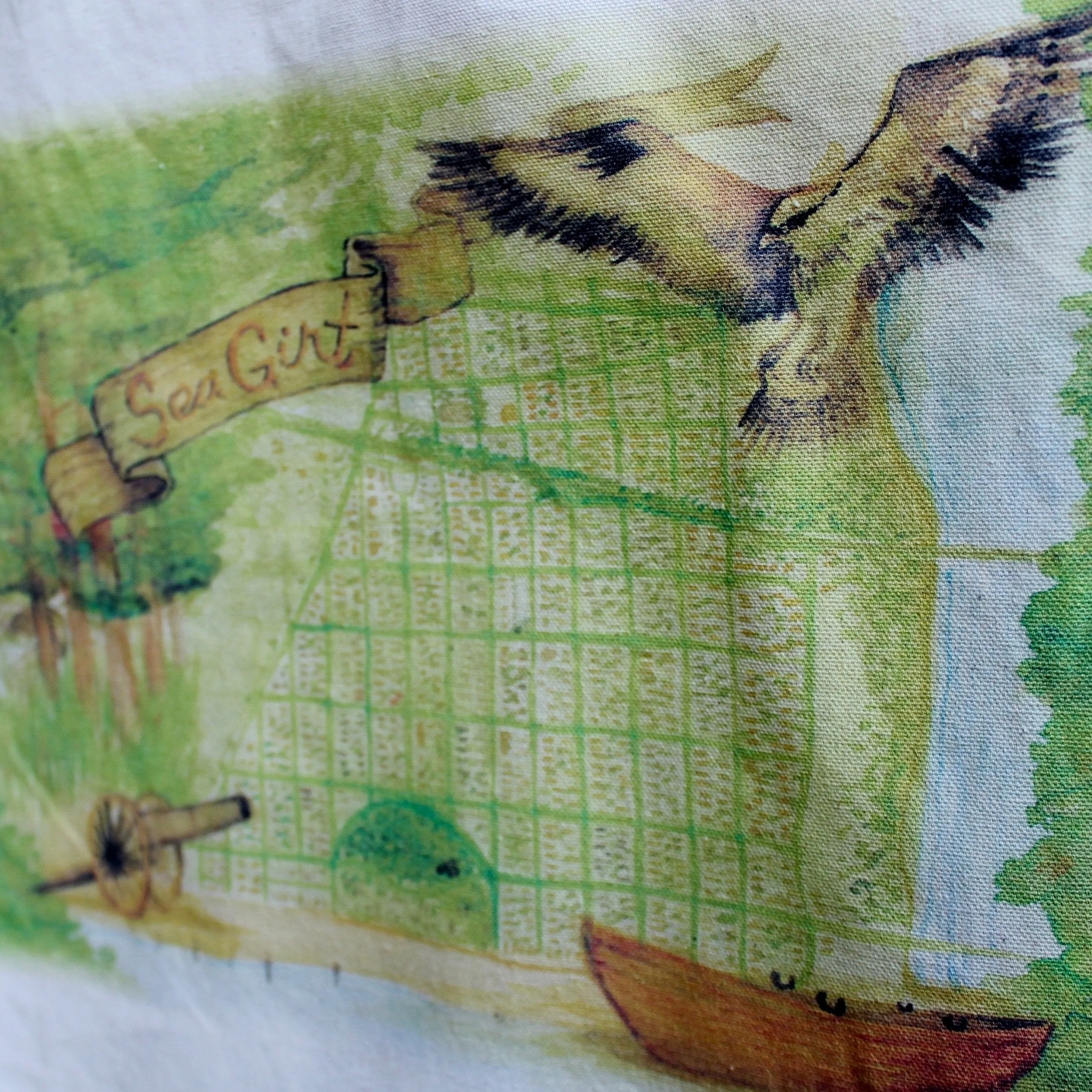 Sea Girt Map tote bag