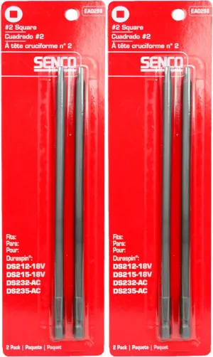 Senco EA0298#2 Square Bits - Duraspin Technology Integrated Auto-Feed Screw System (2-2 Packs)
