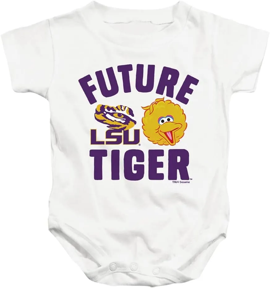 Sesame Street Collegiate Official Future College Student Unisex Infant Snap Suit for Baby Collection