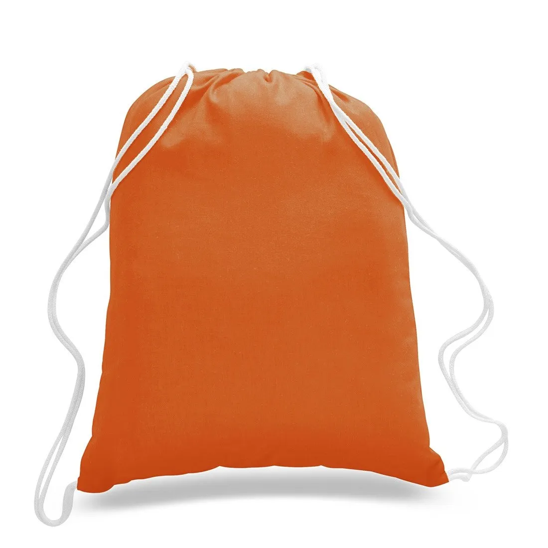 Set of 100 - High Quality Canvas Drawstring Bag Cinch Packs- Blank BPK388