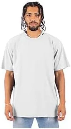 Shaka Wear Drop Ship Garment-Dyed Crewneck T-Shirt 4XL White
